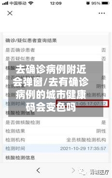 去确诊病例附近会弹窗/去有确诊病例的城市健康码会变色吗-第2张图片