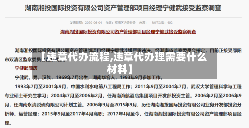 【违章代办流程,违章代办理需要什么材料】-第2张图片