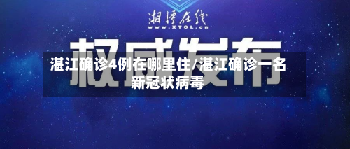 湛江确诊4例在哪里住/湛江确诊一名新冠状病毒-第3张图片