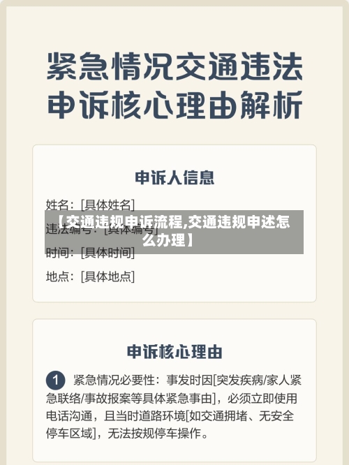 【交通违规申诉流程,交通违规申述怎么办理】