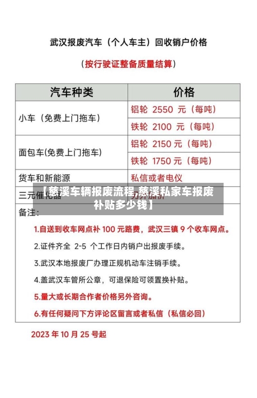 【慈溪车辆报废流程,慈溪私家车报废补贴多少钱】