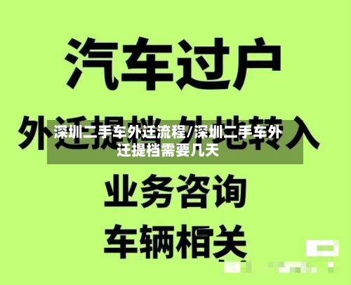 深圳二手车外迁流程/深圳二手车外迁提档需要几天