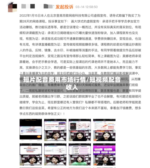 短片配音费用市场行情/短视频配音收入-第2张图片