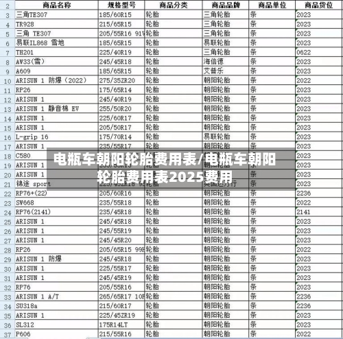 电瓶车朝阳轮胎费用表/电瓶车朝阳轮胎费用表2025费用