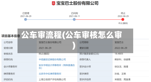 公车审流程(公车审核怎么审)